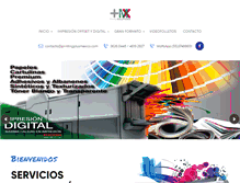 Tablet Screenshot of printingplusmexico.com